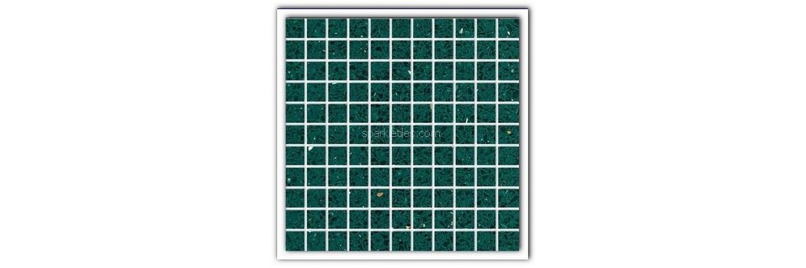 Emerald green sparkly tile