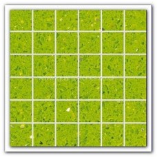 Gulfstone Quartz Salalah lime glitter tiles 4.7x4.7cm